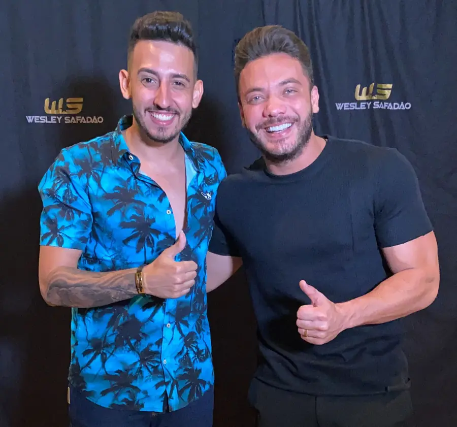 Gabriel Gadelha com Wesley Safadão